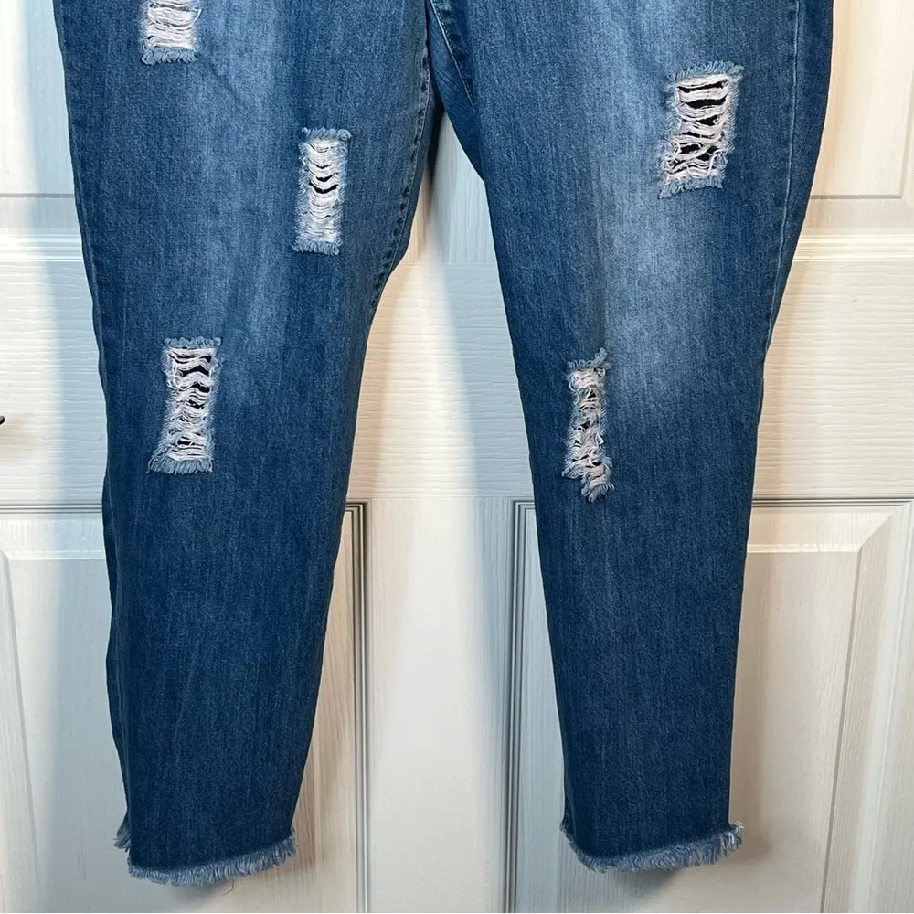 Rewash Distressed Jeans Skinny Stretch Sz 13 / 31 High Rise - Image 3