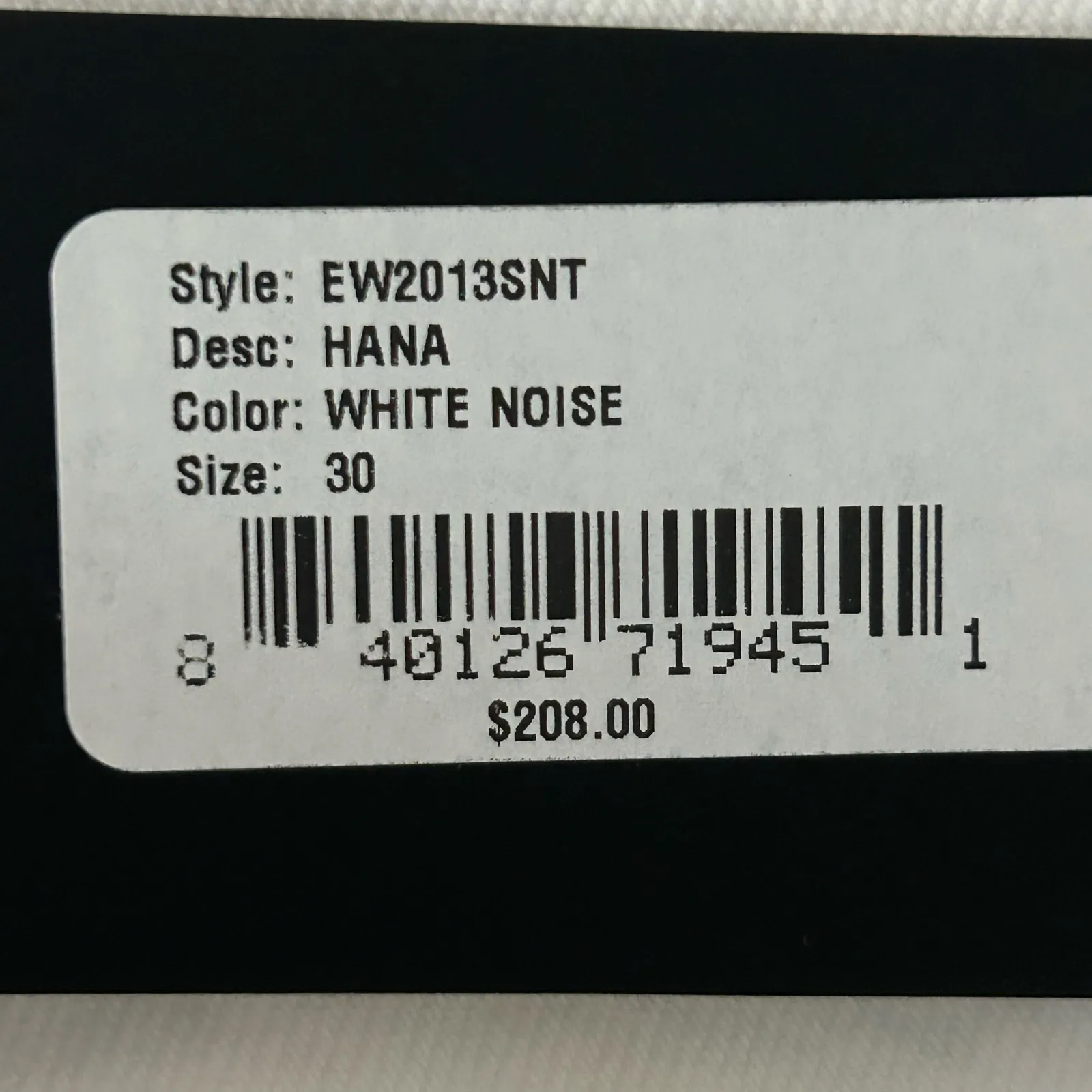 Edwin Women's Hana Classic Straight Crop Denim Jean White Noise 30 New with Flaw - Image 7