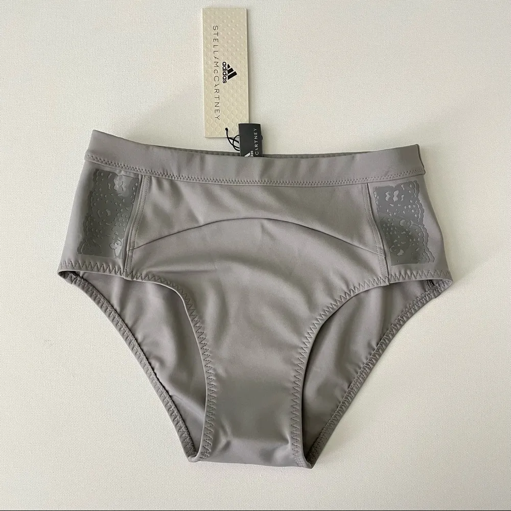 Adidas x Stella McCartney Swim Hybrid Shorts Size XS Gray - Image 2