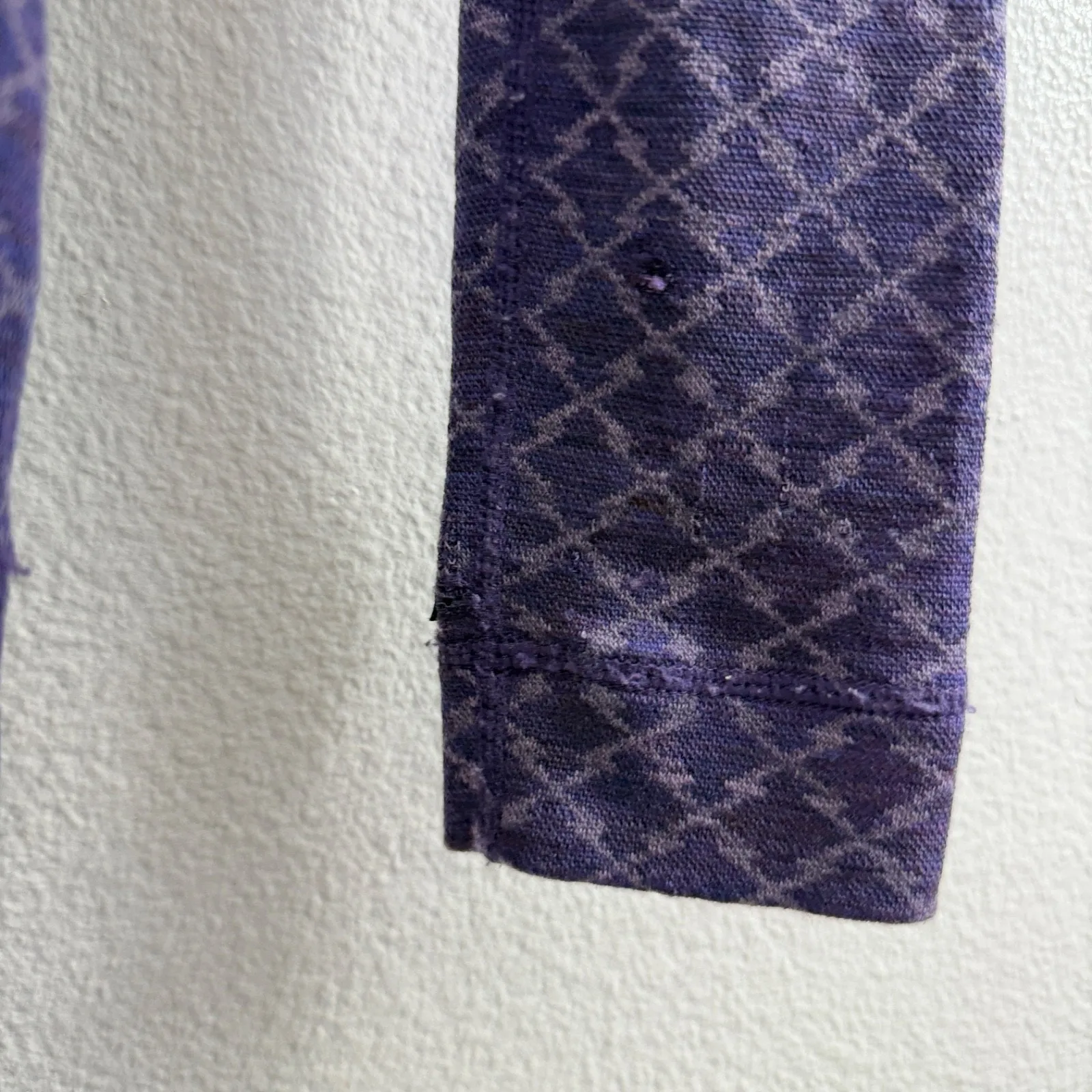 Smartwool Thermal 1/4 Zip Top Womens Small Purple Pattern Base Layer Ski *FLAWS - Image 11