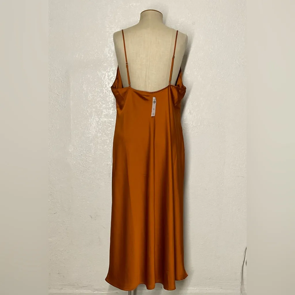Abercrombie & Fitch Satin Slip Midi Dress - Image 4