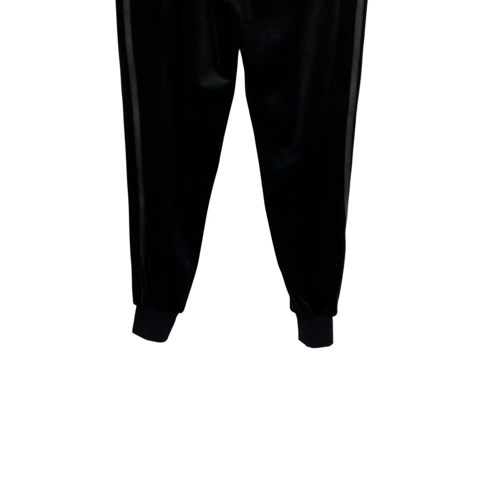 Blanc Noir Interpol Velvet Jogger Pants Velour Faux‎ Leather Black Size Small - Image 10