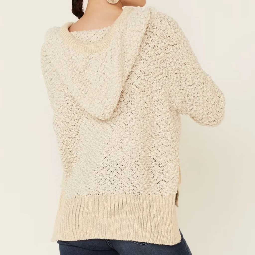 Textured Hoodie | POL | Cream | L - Image 2