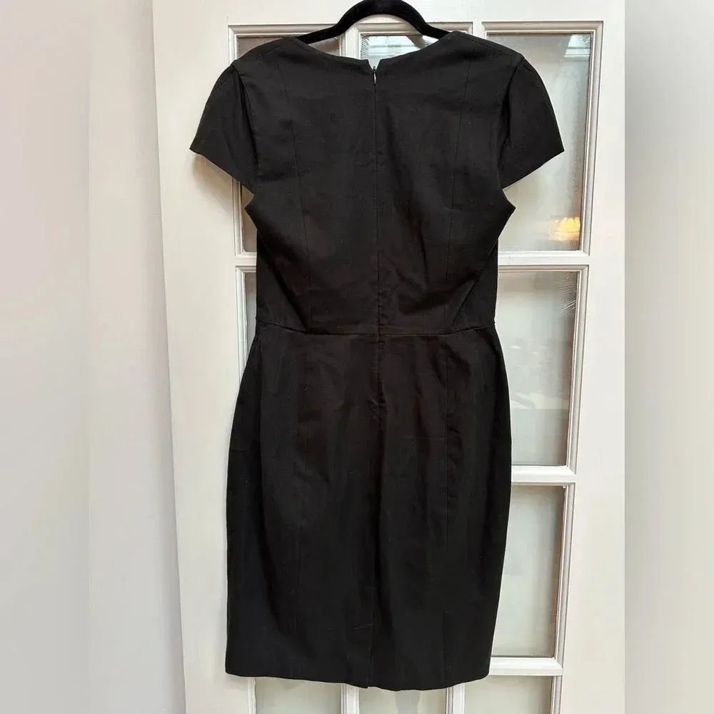 Vintage Banana Republic Y2K Black Classic Chic Timeless Cocktail Dress Size 10 M - Image 2
