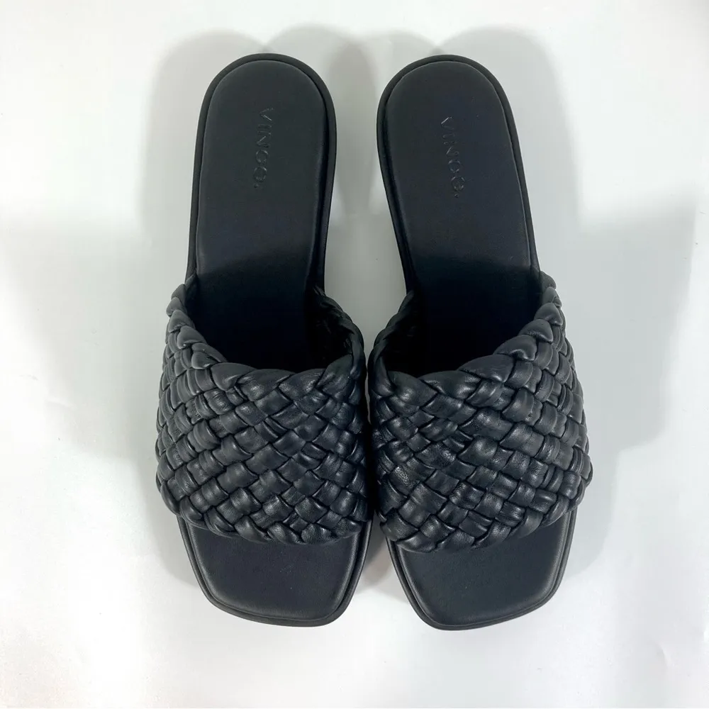 NWB Vince Rumi Sandal Black Size 9.5 Leather - Image 9