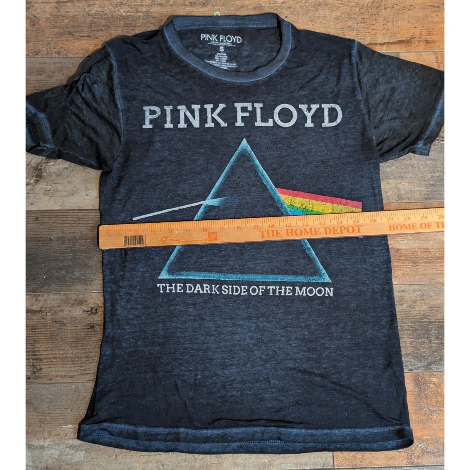 Pink Floyd Dark Side of the Moon T-Shirt Black Small S Prism Graphic Band Tee - Image 5