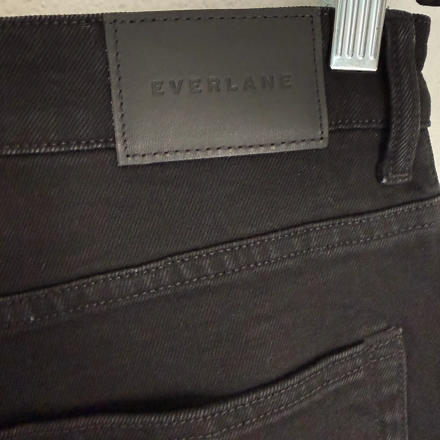 NWT Everlane Sz 32 The Curvy Way High Straight Jean Coal Black Organic Cotton - Image 7