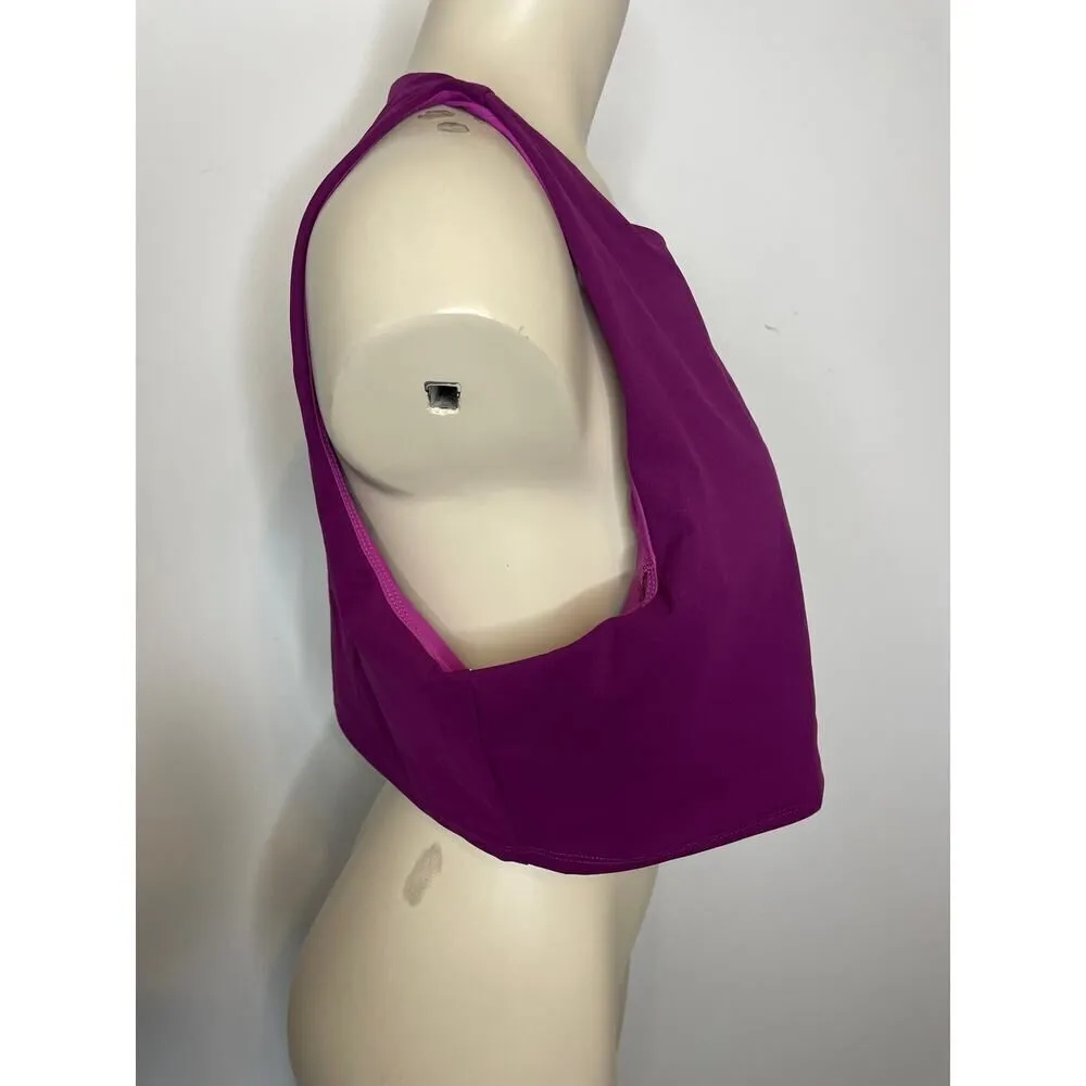 Outdoor Voices Women's Size XXL Zoom Crop Top Grape Jam Purple Sleeveless NWT - Image 10