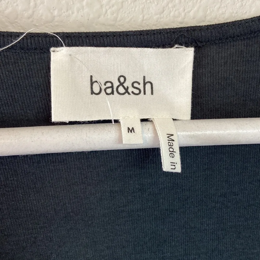 BA&SH Celia bodysuit size medium NWT black - Image 3