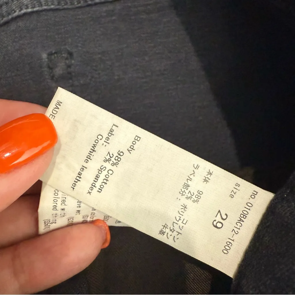 Moussy Vintage Mid Rise Skinny Jean Ripped Knees Distressed Washed Black Size 29 - Image 4