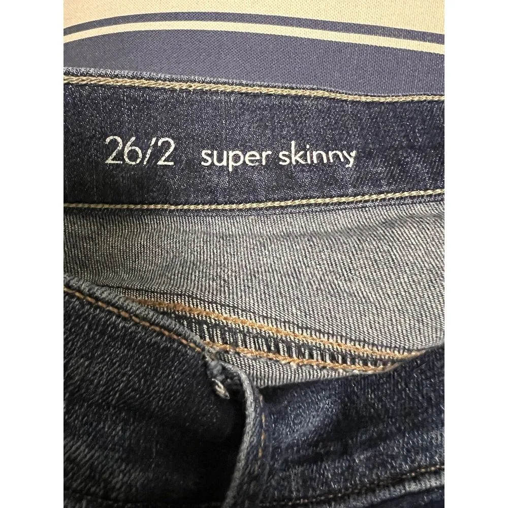 Ann Taylor Loft Jeans Women's Size 26/2 Modern Skinny Stretch 28x30‎ BRG-C - Image 6