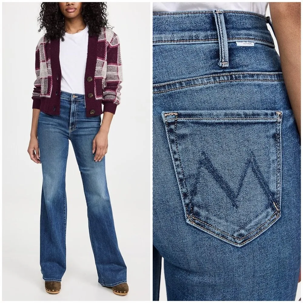 💕MOTHER💕 The Hustler Roller Heel Jeans ~ Need For Speed 32 NWT Blue - Image 5