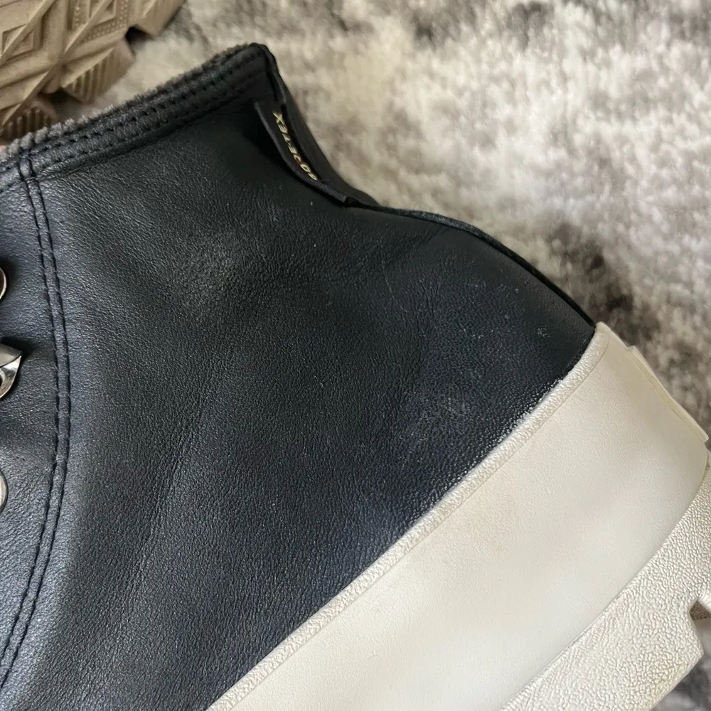 Converse Black Leather Gore-tex Hiker Hi Sneakers - Image 15