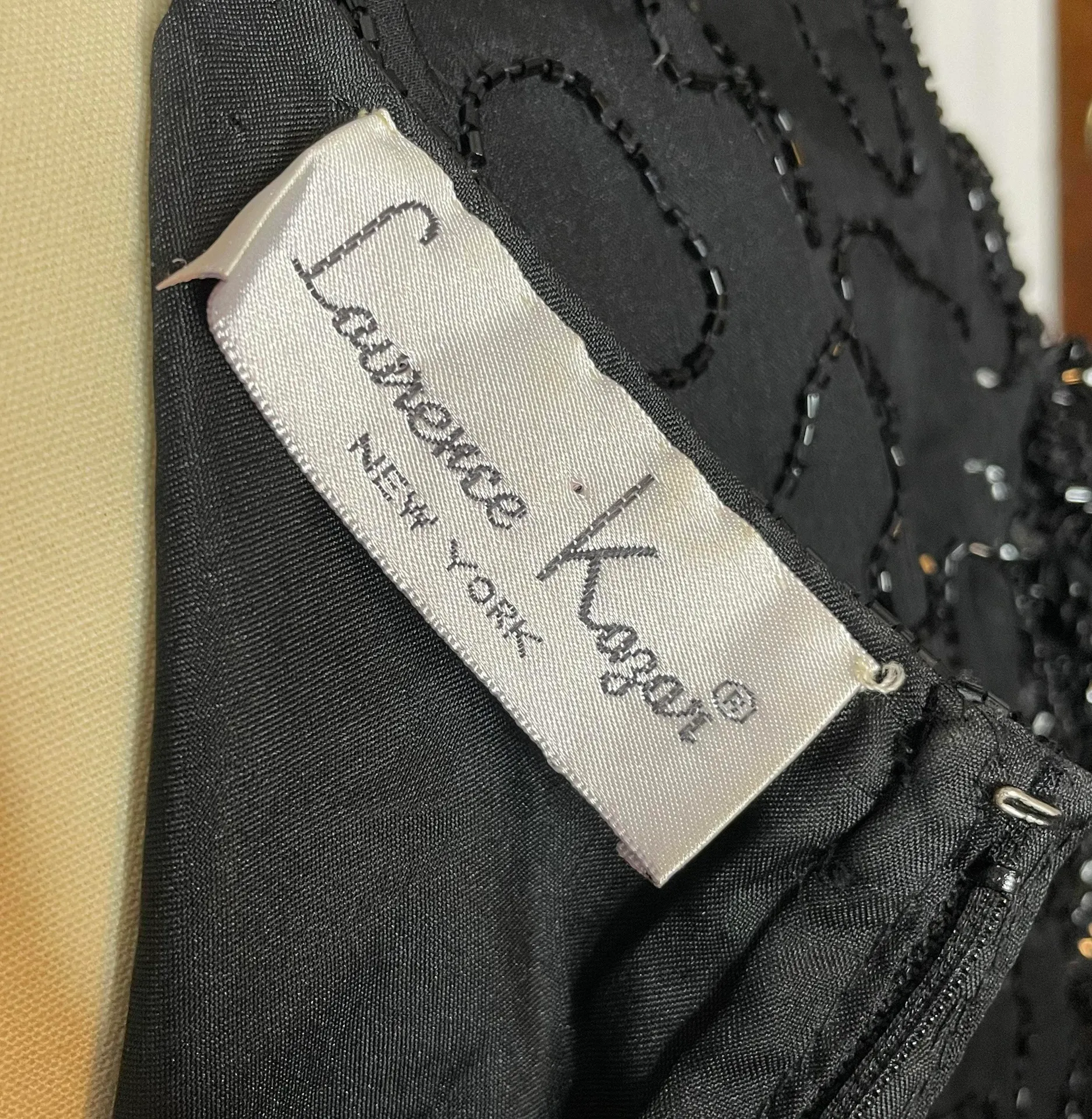 Vintage Laurence Kazar Beaded Cocktail Dress - Image 9