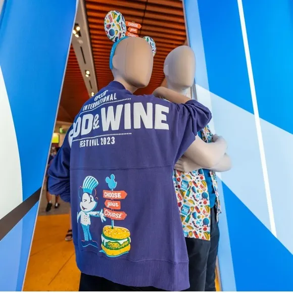 NEW Disney Epcot Food & Wine Festival 2023 Full Zip Spirit Jersey - Image 2