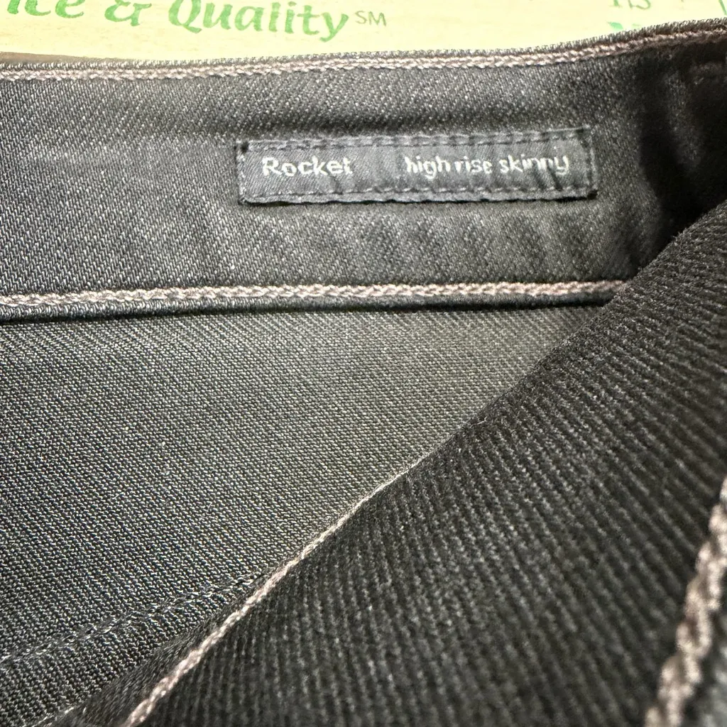 Citizens of Humanity Rocket High Rise Skinny Destroyed Stretch Denim Jeans 27 - Image 3