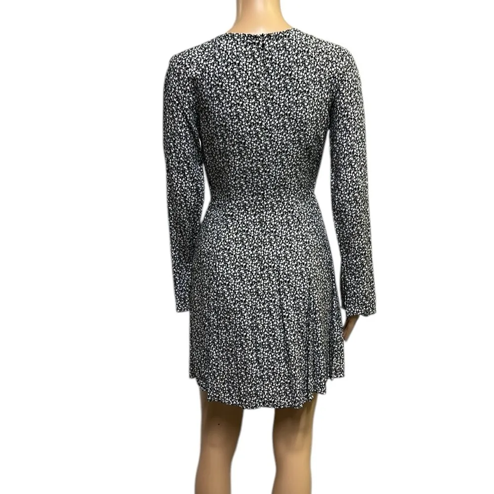 Gianni Bini Rayon Floral Long Slit Cuff Lined Keyhole Lightweight Dress Small - Image 5