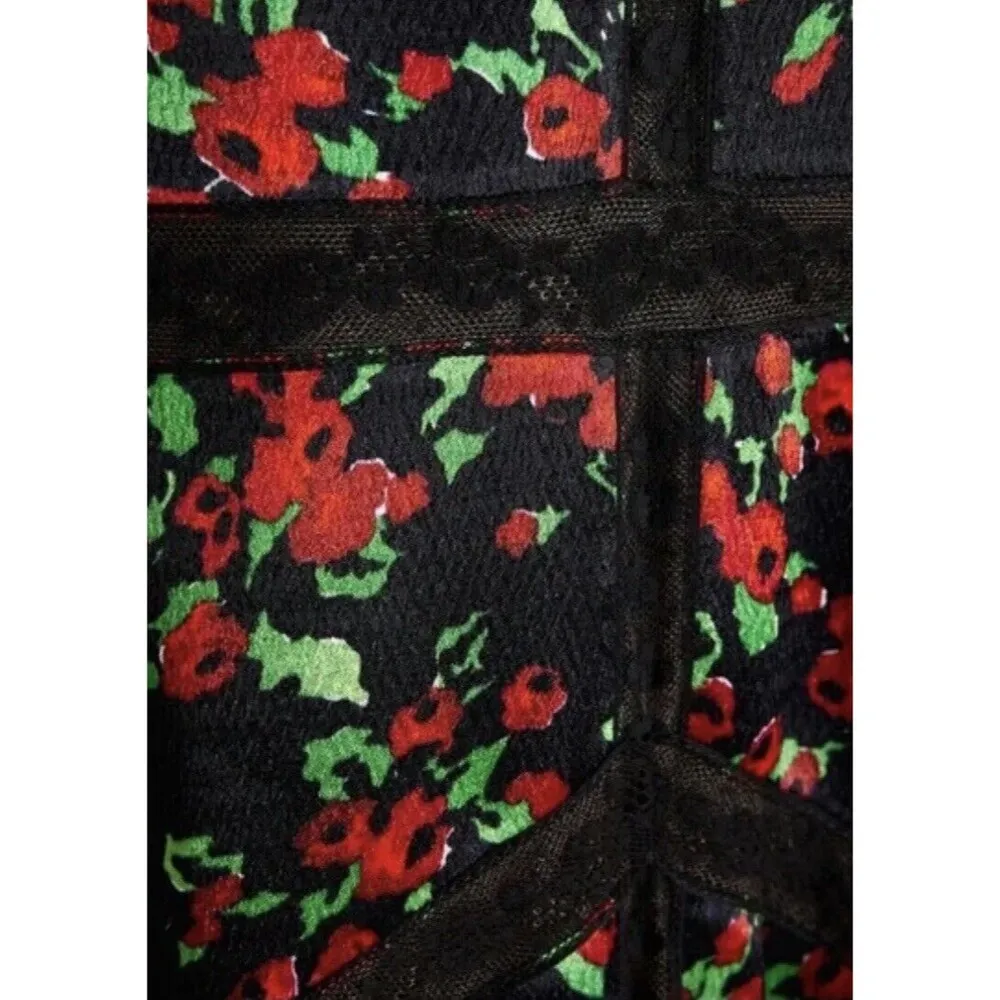 nwot valentino lace floral trim dress Size 4 - Image 10