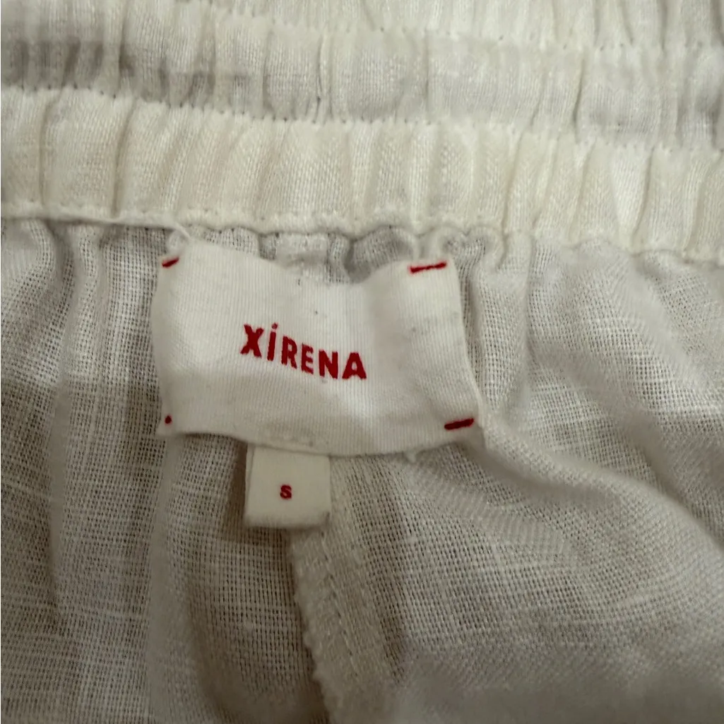 XiRENA womens 100% linen white pants - Image 2