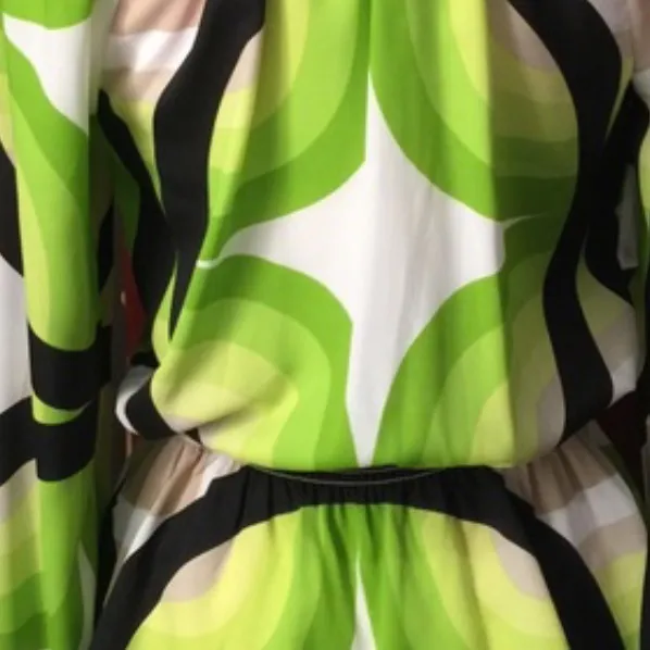MICHAEL Michael Kors Lime Green Abstract Print Blouse - Image 6