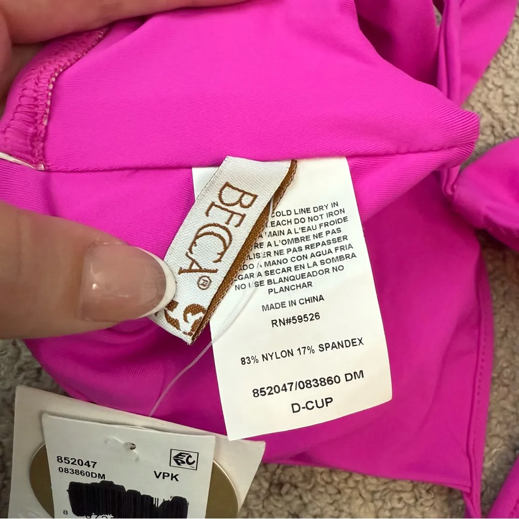 Becca V-Wire Bikini Top Vivid Pink‎ D-Cup - Image 6