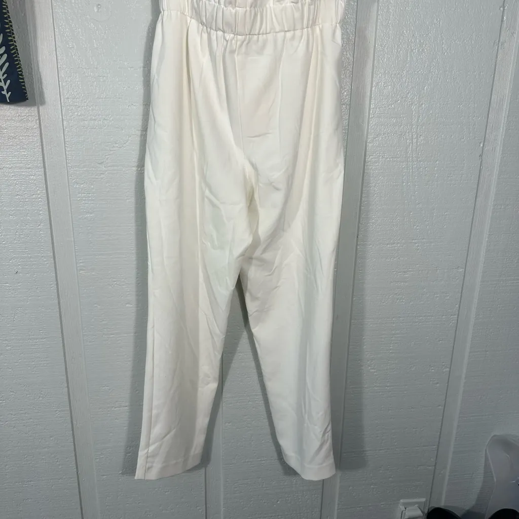 Vince Camuto White Pants w/Belt Size 10 EUC - Image 8