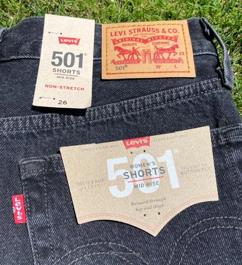 Levi’s 501 Mid-Rise Distressed Shorts - Image 4