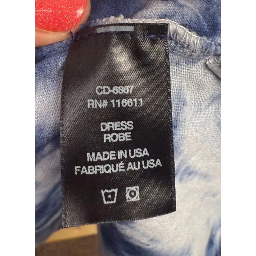 NWT Anthropologie Amadi Strapless‎ Tie Dye Maxi Dress Whimsy Tiered Size Large - Image 7