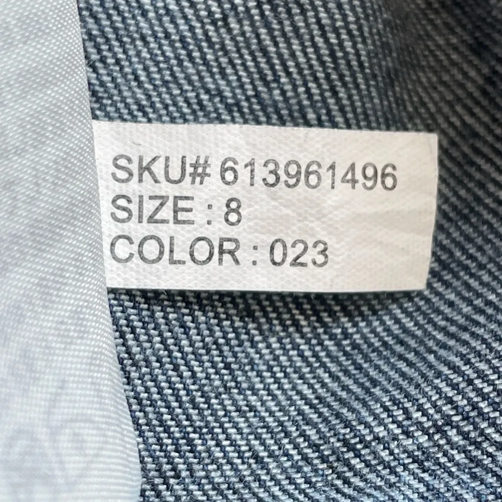 Abercrombie & Fitch High Waisted Dark Blue Jean Shorts - 8 , W29 - Image 6