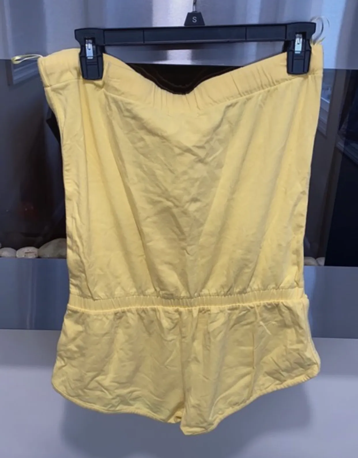 Romper Shorts Yellow M Size M - Image 4