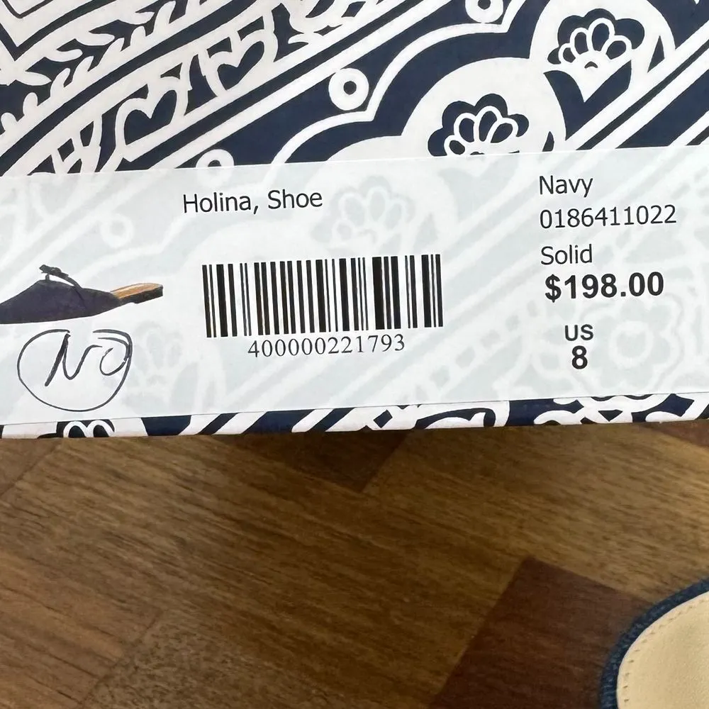 J Mclaughlin Holina Mules Denim Chambray Flats Y2K Slip On NWT Size‎ 8 Sandals - Image 11