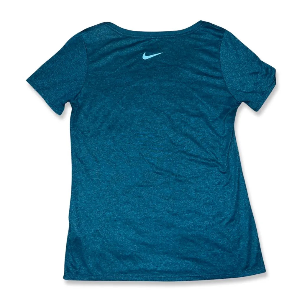 Nike Women’s Athletic Dri-Fit Dark Teal / Turquoise T-Shirt Sz Small (Like a M) - Image 2