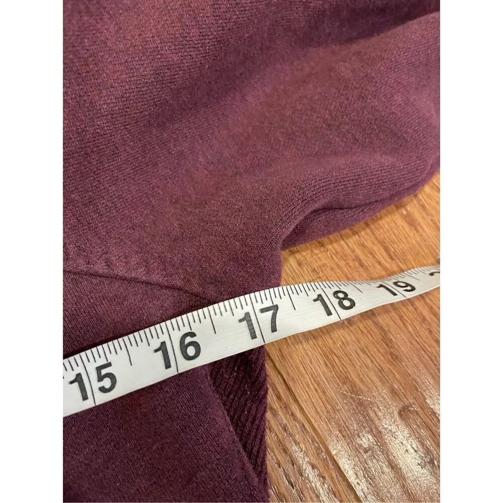 Lululemon cozy cuddle up heathered Bordeaux  purple full zip cross neck rare jac - Image 6