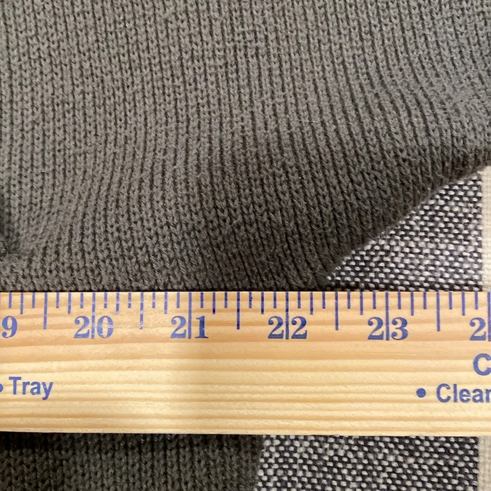 Aurora Dolman oversized full zip up sweater hoodie Gray/Green size Medium - Image 9