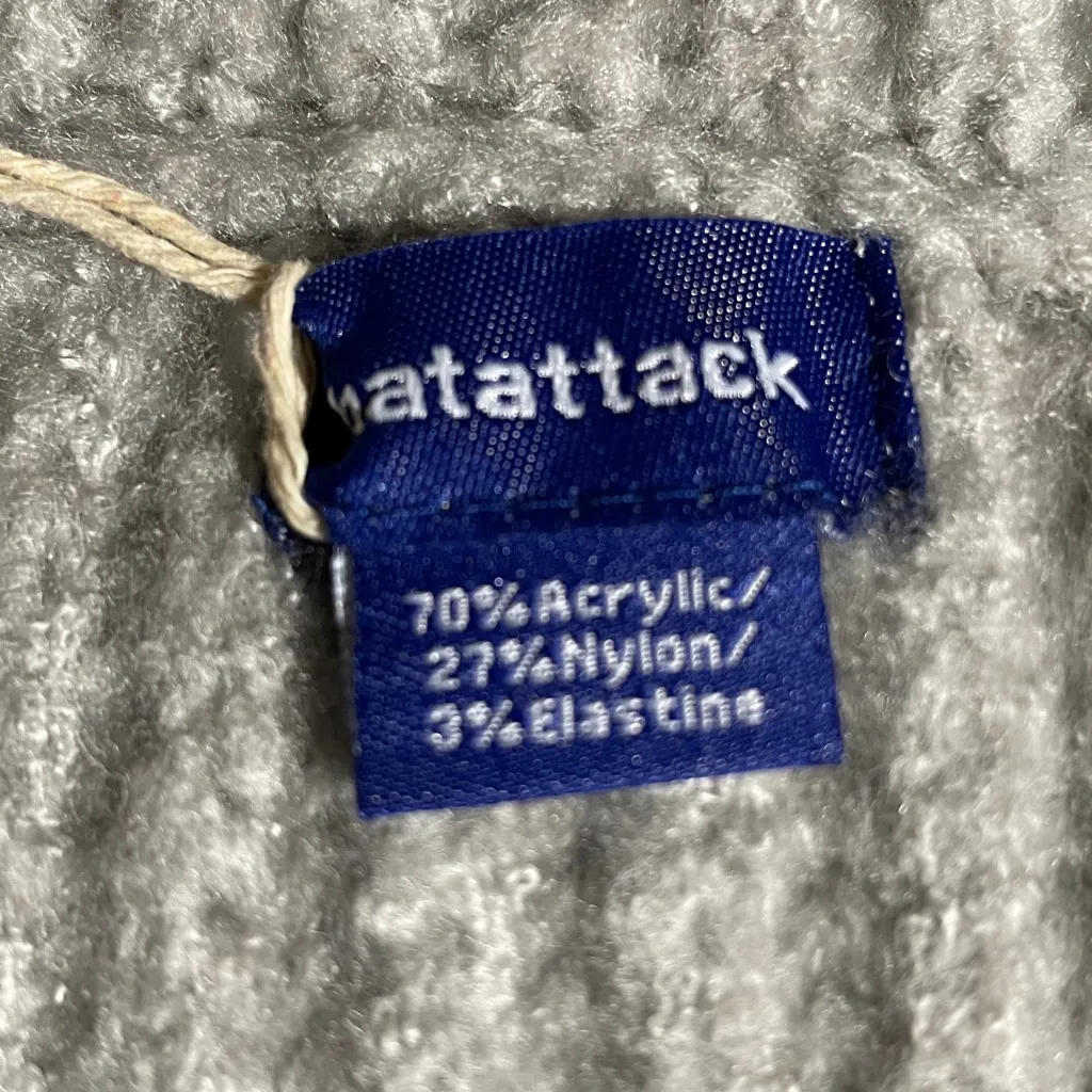 Hat Attack Lode Loop Scarf Ribbed One Size NWT Light Grey Gray - Image 4