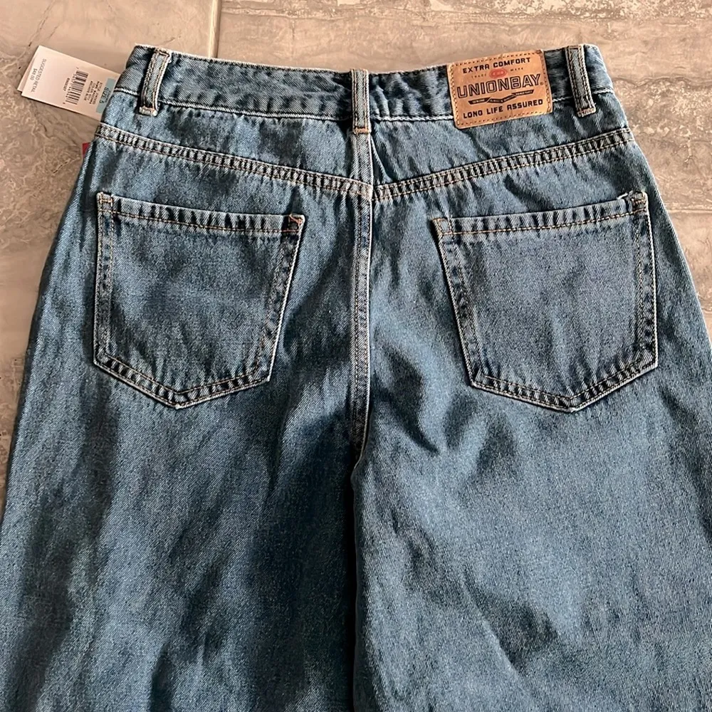 Union Bay Madonna Rigid Mom Jeans in Archive Blue, Juniors Size 5 New w/Tag - Image 5