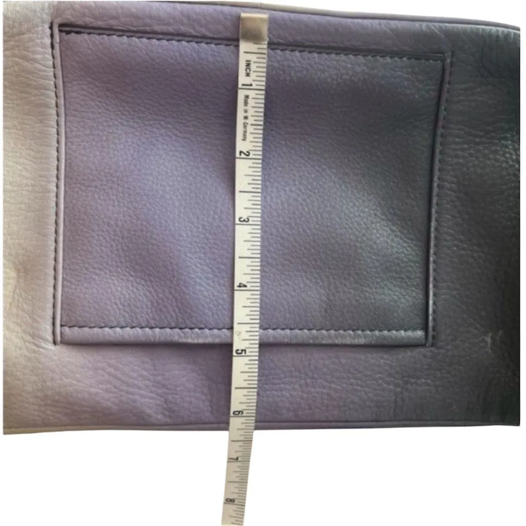 Aimee Kestenberg Crossbody Leather Bag Ombré Purple, Yellow Gray - Image 12