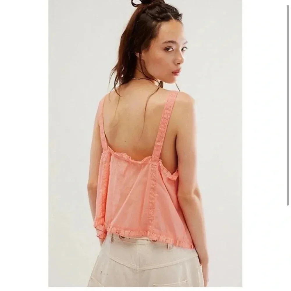 Free  People Sweet Sarah Tank Top At In Pink Star Moth
$78 Medium Nwot spring - Image 4