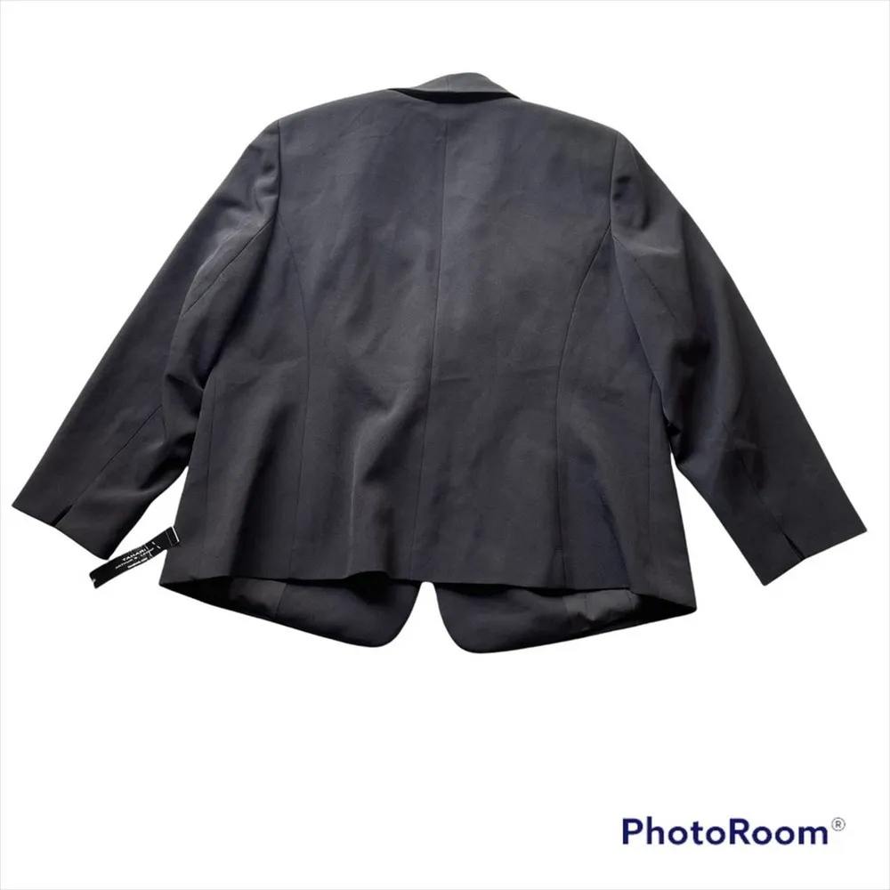 Tahari Arthur Levine ASL Blazer Jacket Black 14W Chiffon NWT Formal - Image 10