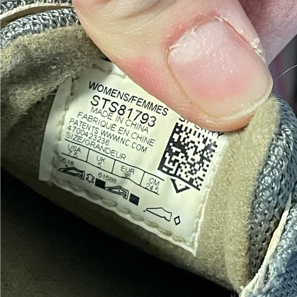 Sperry Top-Sider Women's Angelfish Sparkle Grey‎ Boat Shoe Slip On Size 7.5M - Image 5