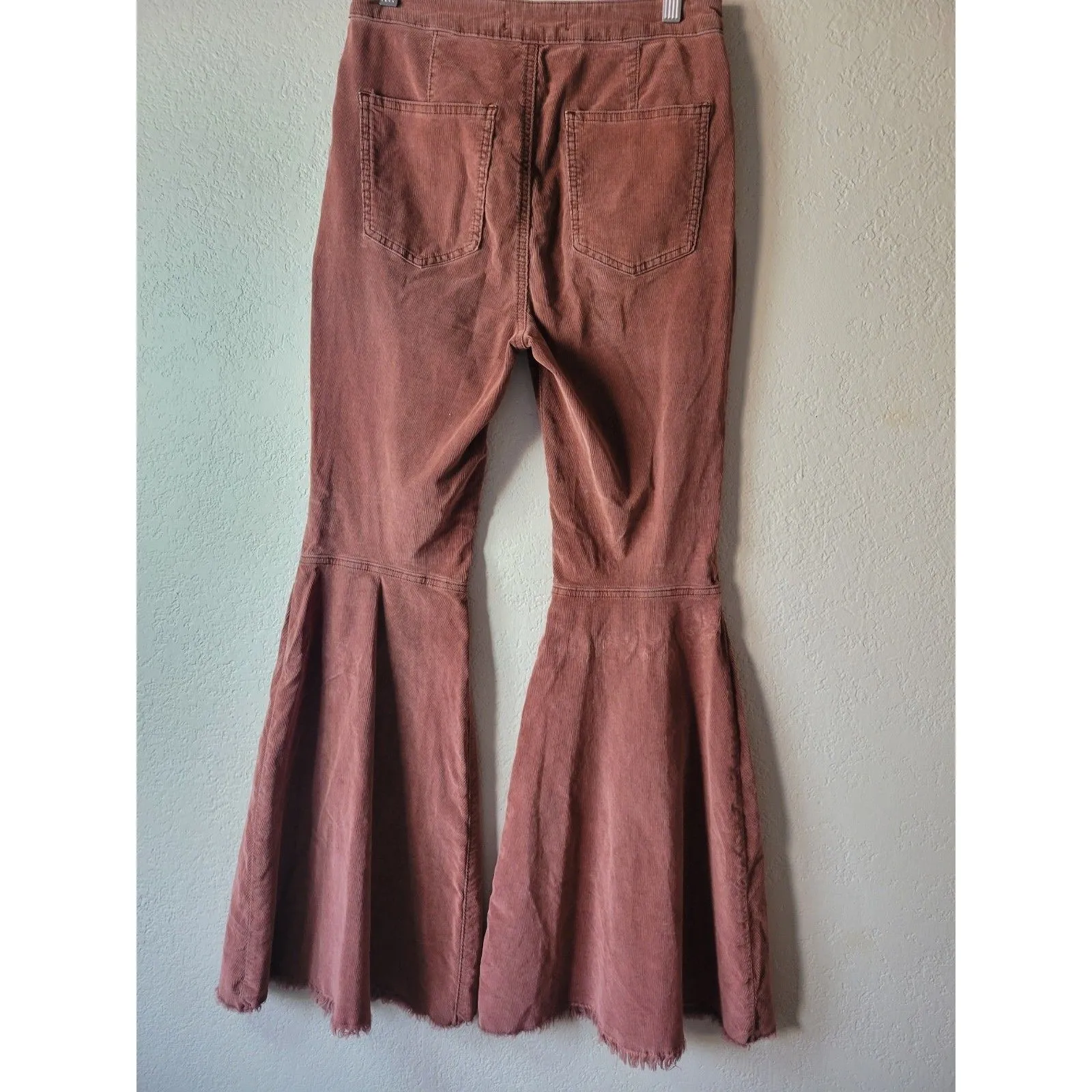 Free People Just Float On Corduroy Pants Russet Acorn Retro Extra Flare Pants 27 - Image 6