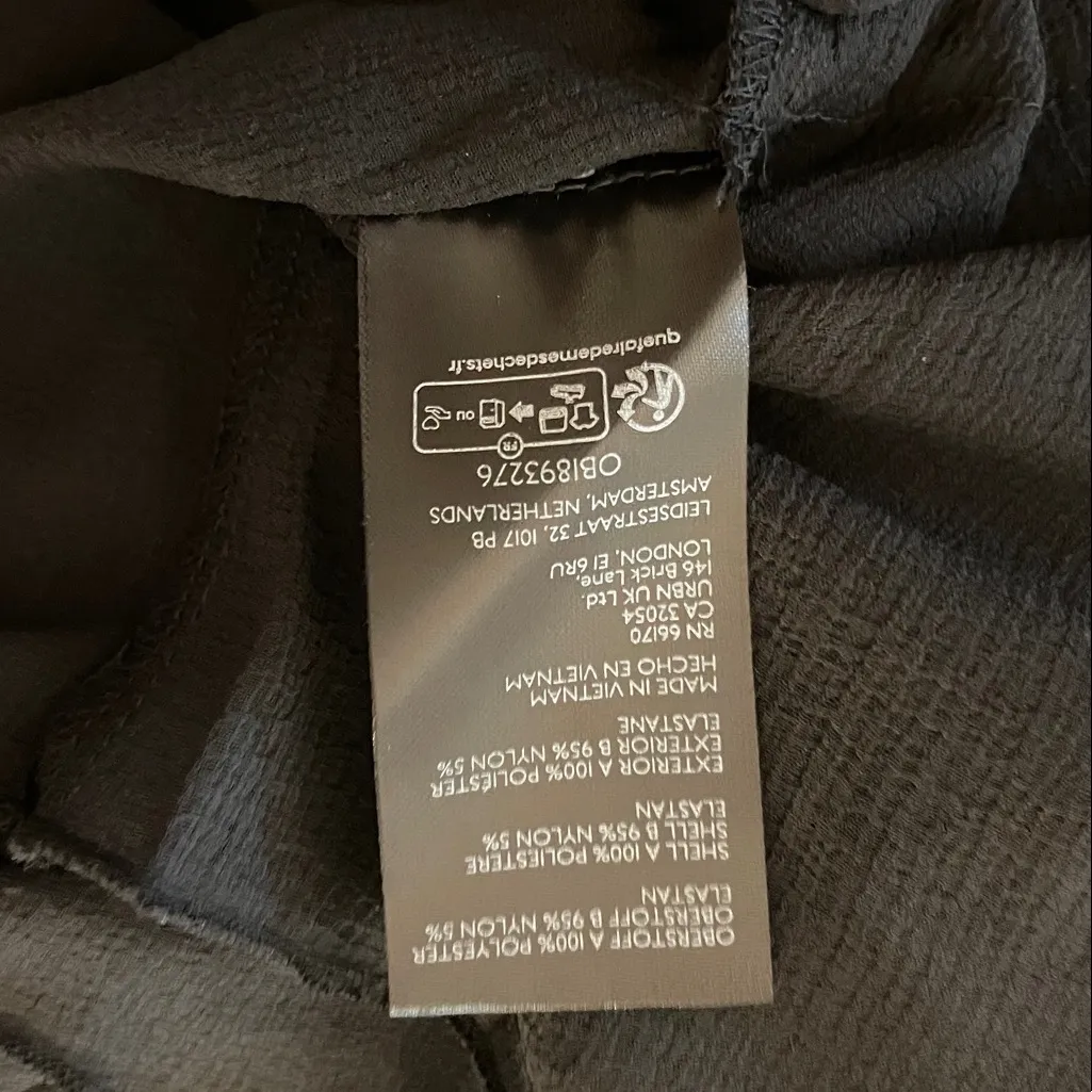 Free People Black Sheer Ruffle Dress - Image 8