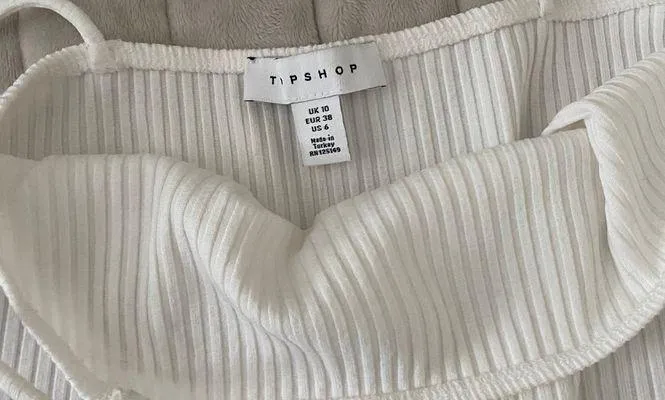 White Ribbed Bodysuit - Image 4