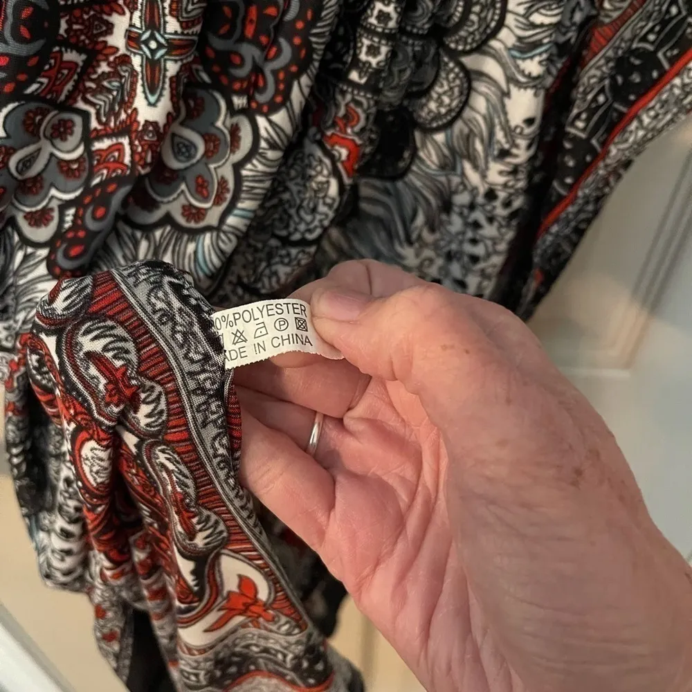 Mandela bandanna empire waist top. Red Size M - Image 8