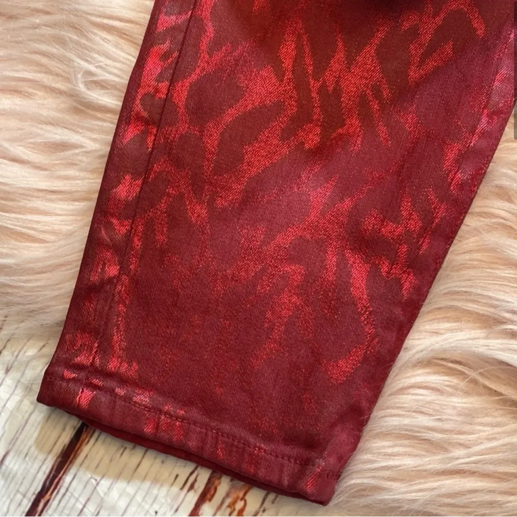 J BRAND Alana Opium Jagged Python Skinny Jeans sz 29 - Image 7