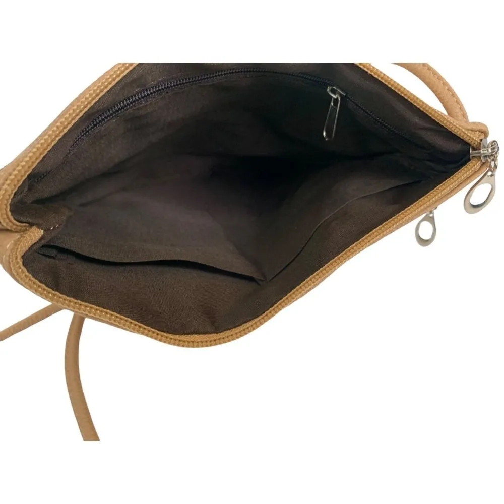 Women's Tan Small Long Strapped Purse - Image 5