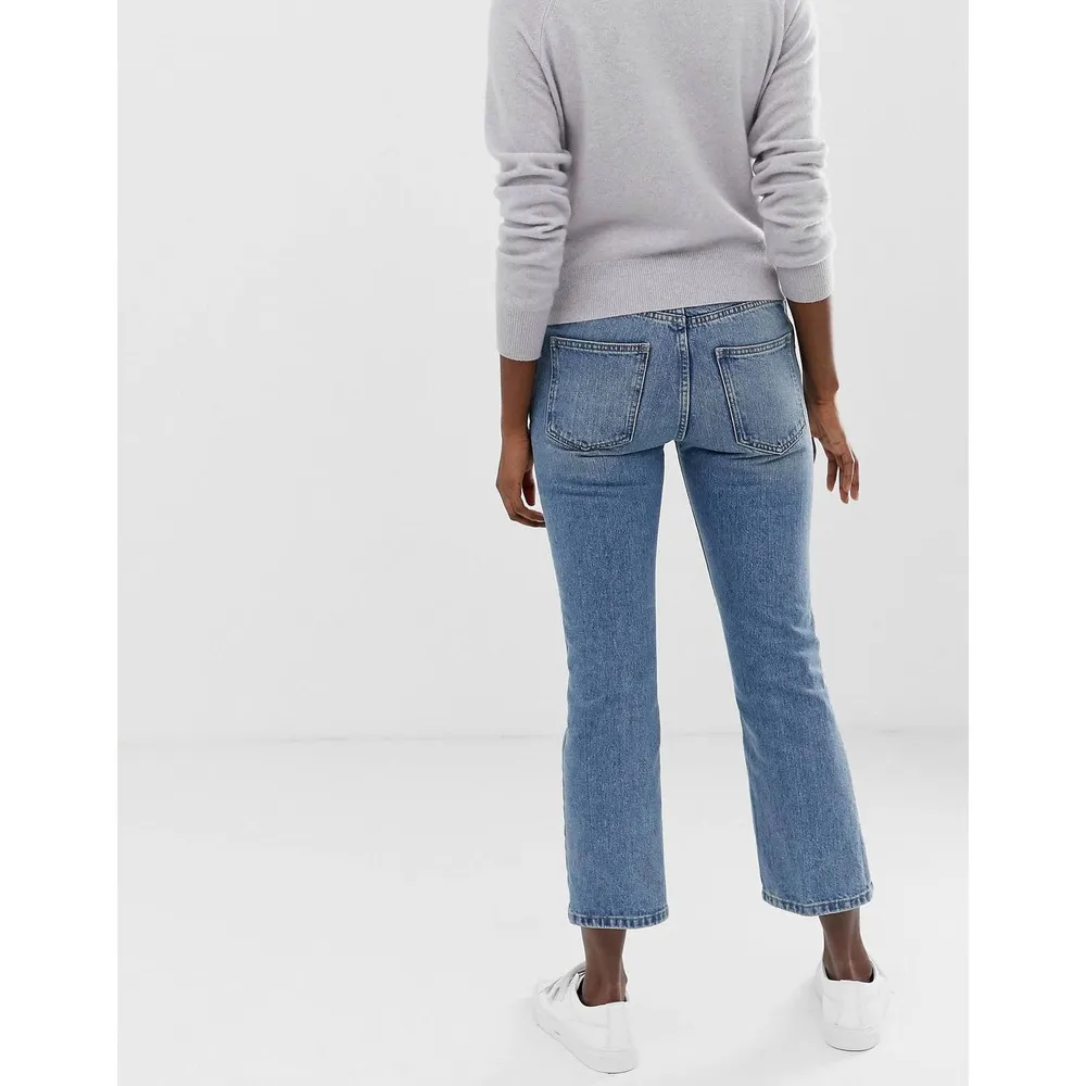 Asos Design Egerton Rigid Cropped Flare Under Belly Maternity Jeans womens 10 - Image 10