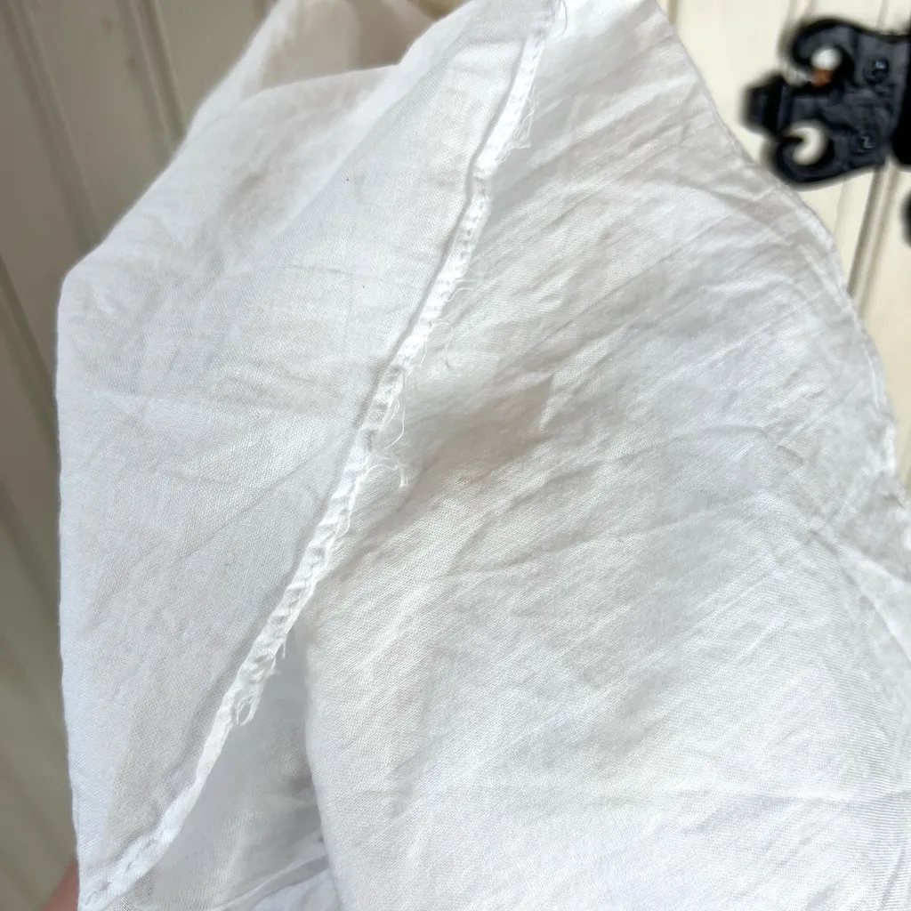 Victorian Cottagecore Nightgown Robe Set White Floral Lace Ribbon Two Pieces Size M - Image 9