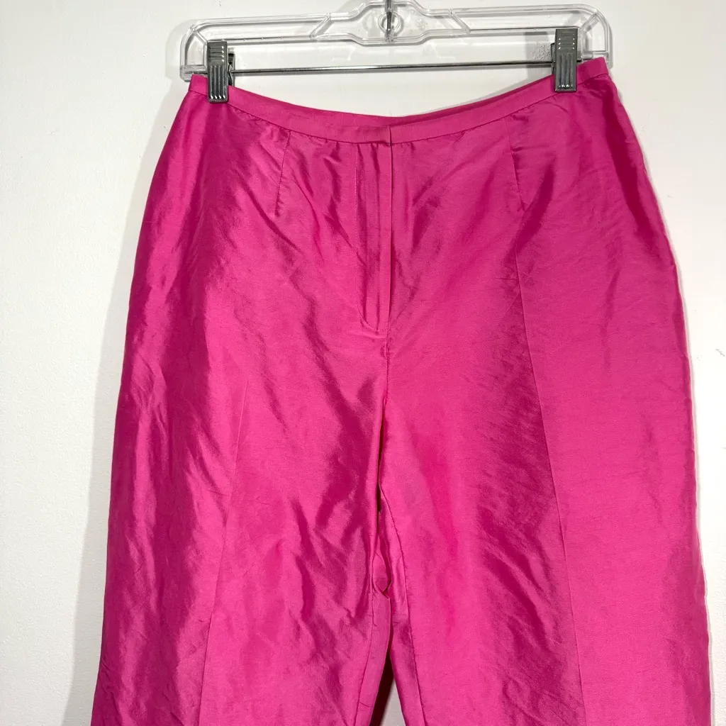 Lauren Ralph Lauren Pink Silk Pants Size 8 - Image 3