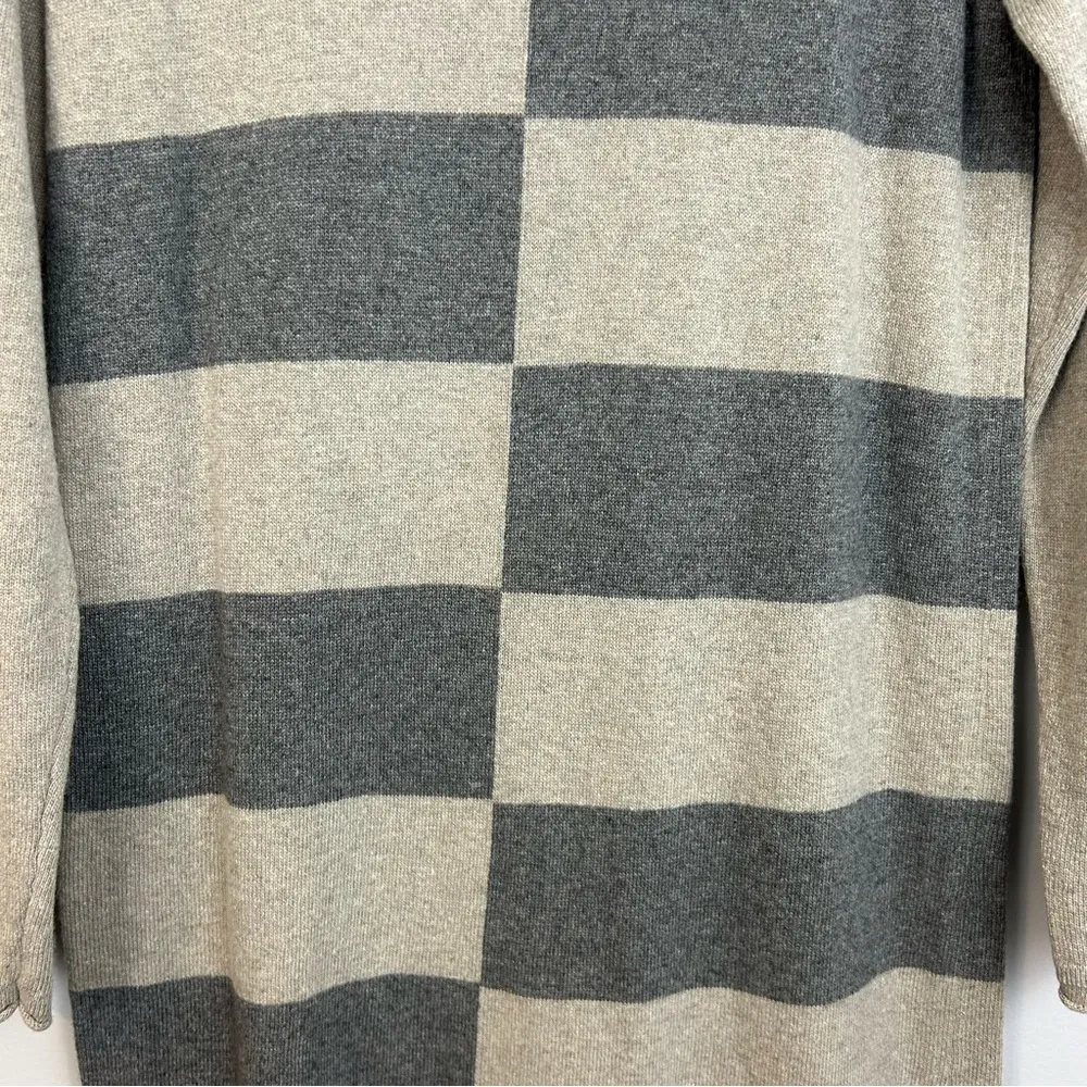 Stefanel Italian Yarn Wool & Cashmere Blend Striped Dress Size XS Tan - Image 7